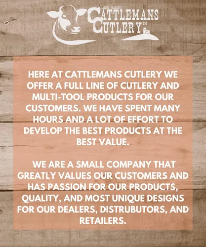 Vista 6 de Cattlemans Cutlery Cheyenne Series Blue Horizon Stockman - Cuchillo de bolsillo plegable, 3 cuchillas de acero inoxidable en 1 cuchillo