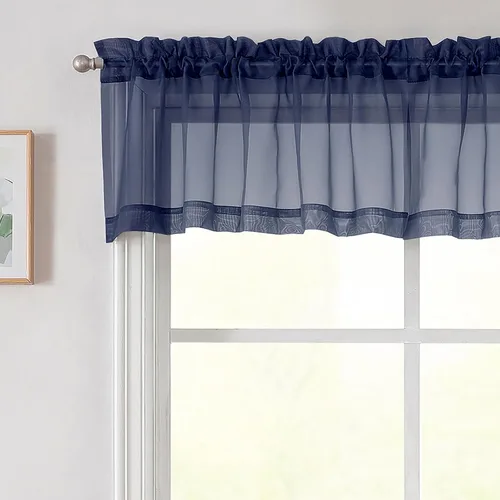 Vista 199 de 2 paneles de cortinas traslúcidas blancas para dormitorio, sala de estar, 96 pulgadas de largo, modernas, suaves, ligeras, con bolsillo para barra