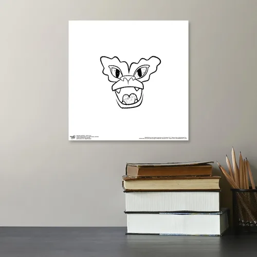 Vista 4 de Trends International Gallery Pops Gremlins - Arte de pared de cara a rayas, versión sin marco, 12 x 12 pulgadas