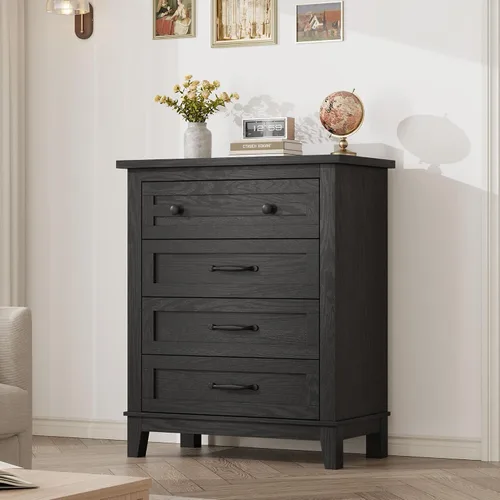 Vista 12 de GarveeHome Cómoda de 5 cajones verticales de 41.3 pulgadas de alto con gran almacenamiento, cómoda de madera independiente para dormitorio, sala