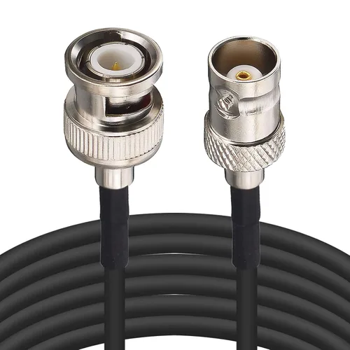 Vista 8 de Cable de puente BNC de 3 pies BNC macho a hembra Extensión coaxial RG174 Línea coaxial de la extensión del CCTV del cable del SDI para las señales