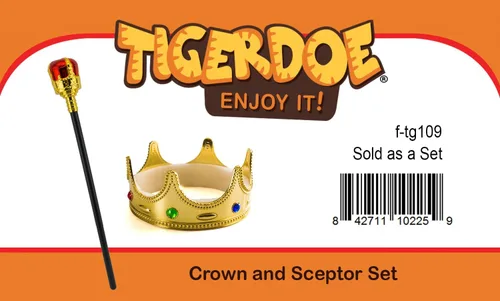 Vista 7 de Tigerdoe Kings Crown - Corona de rey real y corona de princesa - Accesorios de disfraz de reina