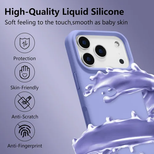 Vista 21 de Funda magnética de silicona para iPhone 13 Pro, color blanco antiguo [Compatible con Magsafe] [Forro de microfibra suave antiarañazos], funda