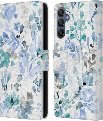 Vista 268 de Head Case Designs Officially Licensed Ninola Beige Wild Grasses Leather Wallet Case Compatible with Samsung Galaxy A07 4G