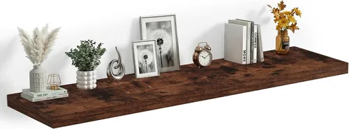 Vista 16 de Heimlove Estantes Flotantes de 12 Pulgadas de Profundidad, Estante de Pared de 12 x 12 Pulgadas de Largo, Estante de Exhibición y Almacenamiento
