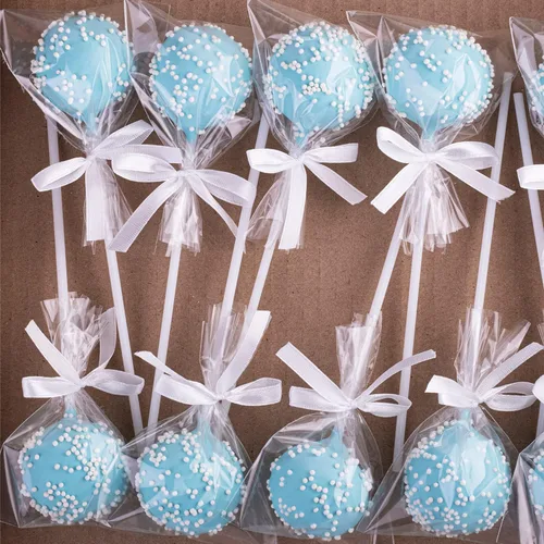 Vista 7 de Yotelab Bolsas para tartas, bolsas de celofán transparente de 3 x 5 pulgadas con lazos giratorios, 100 unidades Clear Gift Wrap Bags, Small Treat