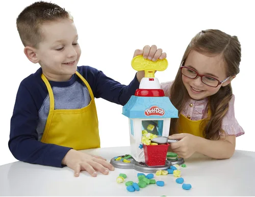 Vista 8 de Play-Doh Kitchen Creations - Juego de alimentos para fiesta de palomitas de maíz con 6 latas no tóxicas