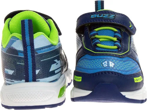Vista 3 de Disney Pixar Toy Story - Zapatos deportivos para niños - Buzz Lightyear y Woody sin cordones con luces para niños pequeños (niños pequeños)