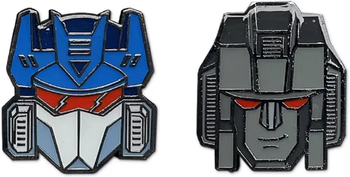 Vista 7 de Transformers Decepticons Soundwave y Starscream - Juego de 2 pines esmaltados, Esmalte, Sin gemas.