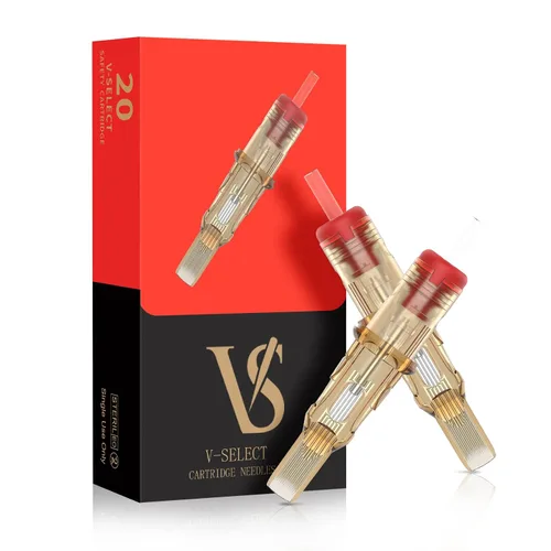 Vista 10 de Agujas de Cartucho para Tatuaje EZ - 20 Piezas #08 (9RM) Bugpin Curvas/Redondas Magnum Desechables Cartuchos de Agujas para Tatuaje para Máquina