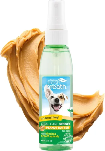 Vista 10 de TropiClean Fresh Breath Spray de espuma dental para perros y gatos Ambientador rápido de aliento y solución de limpieza dental Fabricado