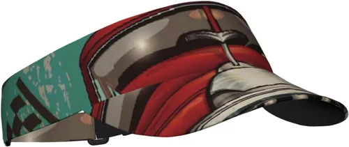 Vista 2 de Mechanic Graphic America Route Vintage Garage Retro Car 1950s Vehicle Fifties 60s Adult Sport Sun Visor Hats Adjustable Empty Top Baseball Cap