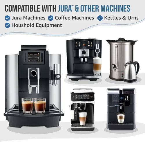 Vista 7 de Caffenu Paquete de 6 tabletas descalcificadoras para máquina de café. Compatible con Jura, Mellita, Siemens, Phillips y Saeco. Elimina la cal
