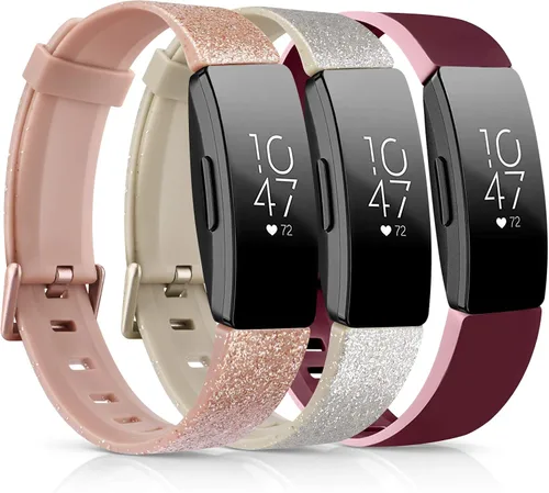 Vista 9 de Correas de poliuretano termoplástico (TPU) suave compatibles con Fitbit Inspire HR, Fitbit Inspire, Fitbit Ace 2, pulseras deportivas impermeables