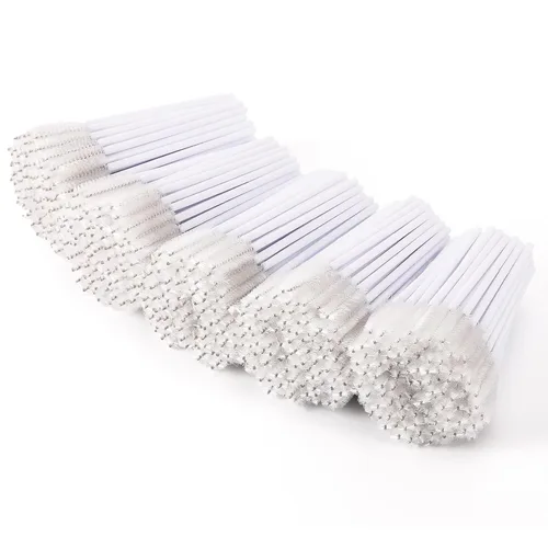 Vista 13 de Tbestmax 500 Varitas de Rímel Desechables Cepillo de Pestañas Spoolies para Ceja Extensión de Pestañas de Ojo, Kits de Aplicadores de Brochas de 5