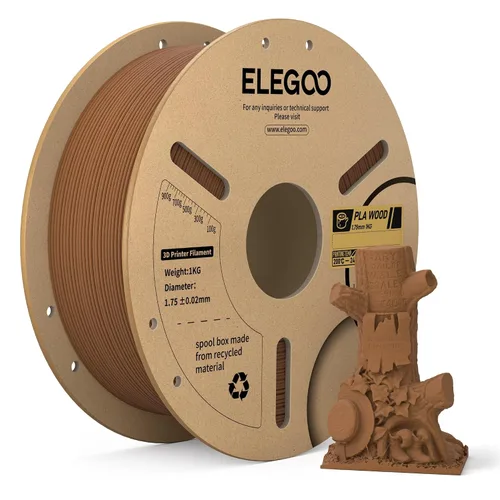 Vista 16 de ELEGOO Paquete de filamento PLA Plus negro 10KG, filamento para impresora 3D PLA+ resistente de 1.75mm precisión dimensional +/- 0.02mm, paquete