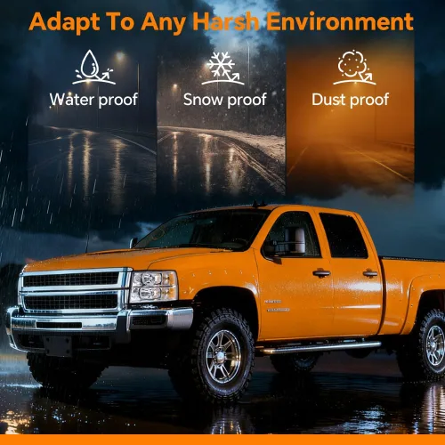 Vista 5 de G-PLUS Conjunto de faros, compatible con Chevy Silverado 2007 2008 2009 2010 2011 2012 2013 2014 Chevy Silverado parachoques faro, lente Cromo