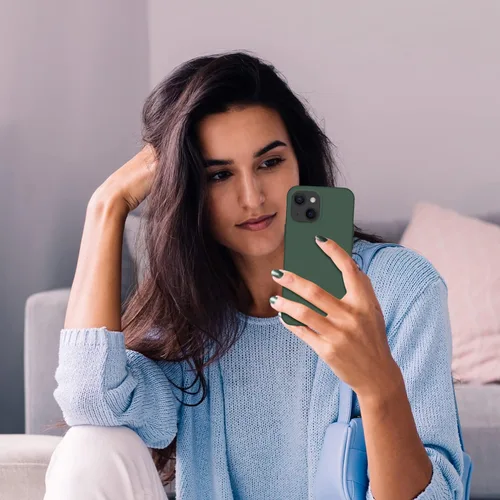 Vista 7 de Cordking Funda diseñada para iPhone 13, diseñada para iPhone 14, funda ultradelgada de silicona, funda protectora a prueba de golpes