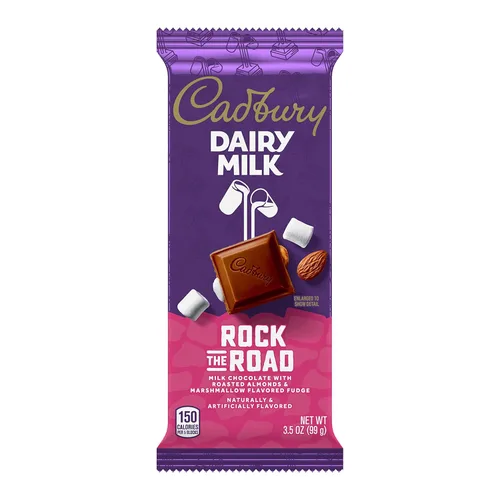 Vista 3 de CADBURY DAIRY MILK Rock the Road - Barras de chocolate con leche, 3.5 onzas (14 unidades)