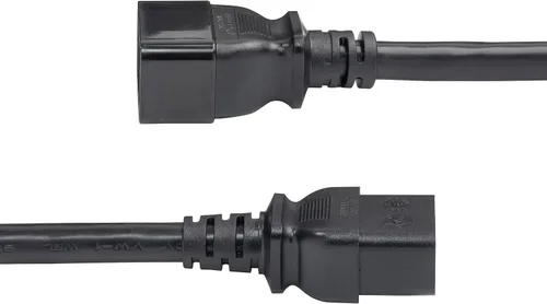 Vista 3 de StarTech - Cable de extensión resistente de 2 pies, 20 A, 250 V (BA16-2200-POWER-CORD) IEC 60320 C19 to C20, UL Listed, AC Power Cable, Heavy