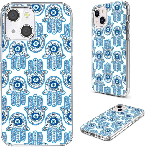 Vista 13 de Funda para iPhone 14/13, funda transparente de TPU suave de ajuste delgado con diseño de paraguas rojo de la torre Eiffel de París, a prueba de Una