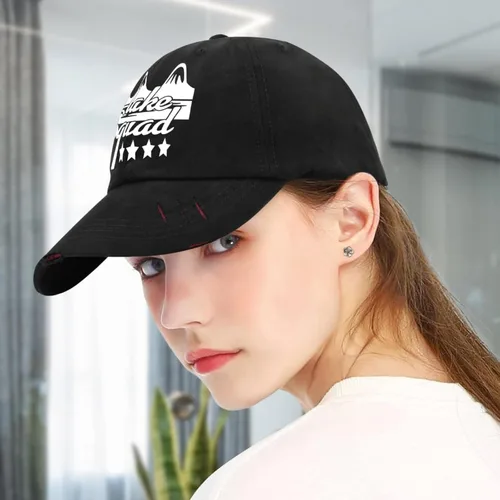 Vista 5 de Lake Squad Hats Camp hat AllBlack Womens hat Gifts for Him Running Cap