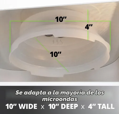 Vista 2 de HOVER COVER Cubierta magnética para salpicaduras de microondas, plegable