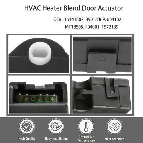 Vista 4 de Actuador de puerta de mezcla de calefactor HVAC compatible con Chevrolet GMC Suburban Truck C1500 C2500 C3500 K1500 K2500 K3500 Blazer Yukon