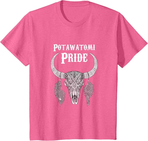 Vista 55 de Potawatomi Pride Tribe Native American Indian Buffalo Camiseta