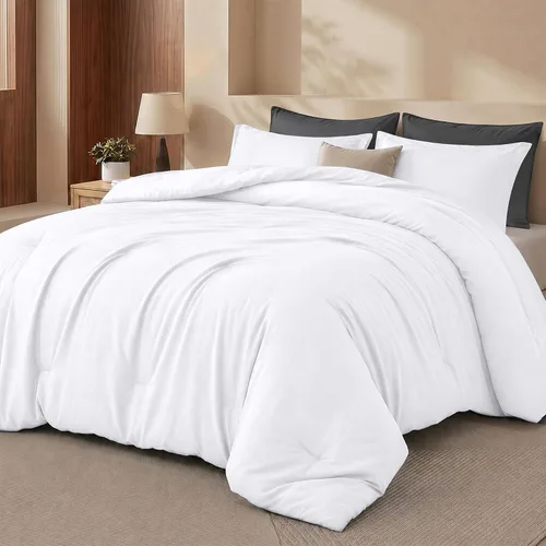 Vista 13 de Utopia Bedding - Juego de edredón individual de 2 piezas con estampado de flechas blancas de tamaño individual, juego de ropa de cama suave