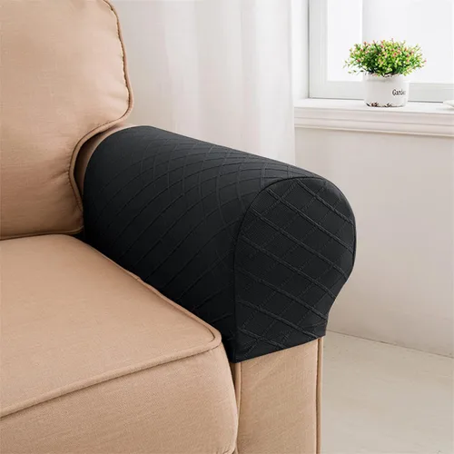 Vista 3 de Fundas elásticas para reposabrazos de sofá, fundas de elastano para sillas, sofá, sillón, fundas para sofá reclinable con pasadores giratorios, 2