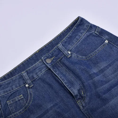 Vista 2 de Faldas de mezclilla con dobladillo dividido para mujer, estilo retro, con botones de exposición y cremallera, longitud completa, acampanada, cola
