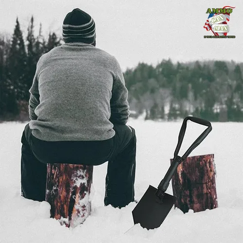 Vista 7 de USGI Pala de enganche de herramientas electrónicas de EE.UU. con ACU o multicam de transporte Multipurpose Collapsible Shovel – Versatile Survival