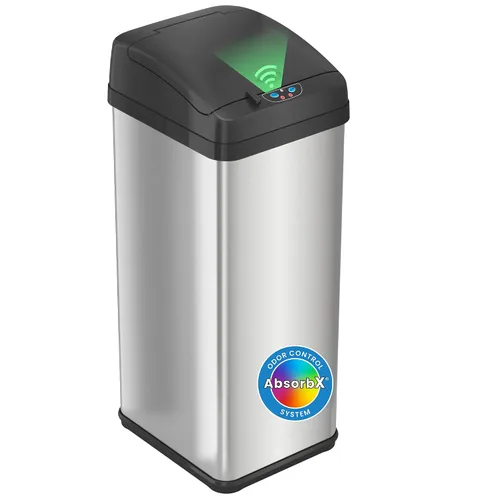 Vista 7 de iTouchless EcoWise - Contenedor de basura para compost, doble desodorizador, filtros de carbón activado