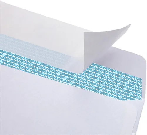 Vista 5 de Aimoh 100 sobres personalizados con adhesivo de seguridad #10 - Personalizados con logo y dirección Tamaño carta 4⅛ x 9½, blancos, 24LB, 100