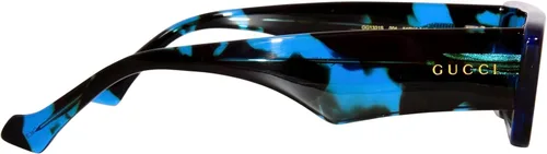 Vista 3 de Gucci GG1331S 004 HavanaBrown Angosto Rectangular 2.126 in Gafas de Sol Hombre, HavanaLogotipo doradoMarrón