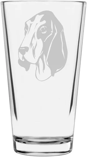 Vista 176 de Podenco Canario - Vaso de pinta de 16 onzas con temática de perro personalizado