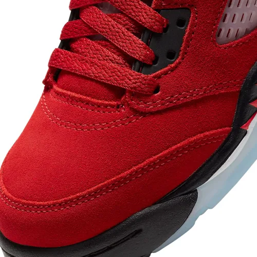 Vista 8 de Nike Air Jordan 5 Retro (GS) - Tenis unisex, para niños, color rojo universitarionegro-blanco, 5 años, BlancoGris Neutro-Partículas Gr