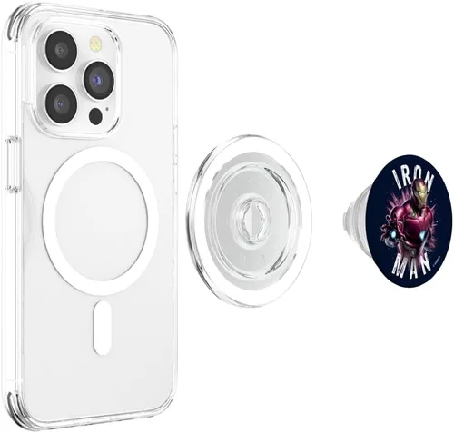 Vista 4 de Marvel Avengers Endgame - Póster espacial de Iron Man PopSockets MagSafe PopGrip para iPhone
