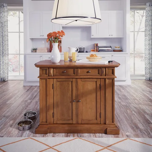 Vista 2 de Home Styles - Isla de cocina, roble envejecido.