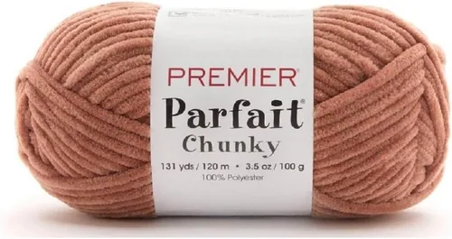Vista 2 de Premier Yarns Parfait - Paquete de 3 unidades de felpilla gruesa de 3.5 onzas, peso supervoluminoso, paquete de 3 unidades con soportes para punto