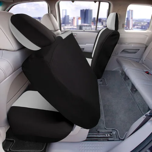 Vista 17 de FH Group Tres filas de 7 plazas, fundas de asiento modernistas de alta calidad, se adaptan a la mayoría de automóviles, camiones, SUV y camionetas