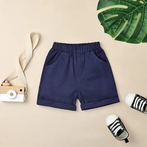 Vista 7 de Conjunto de ropa de verano para bebés y niños pequeños, conjunto Azul