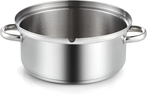 Vista 6 de Cook N Home Basics Exprimidor de jugo para enlatado con extractor, con sartén para agua/cocción, sartén para jugo, colador/sartén de carga, tapa