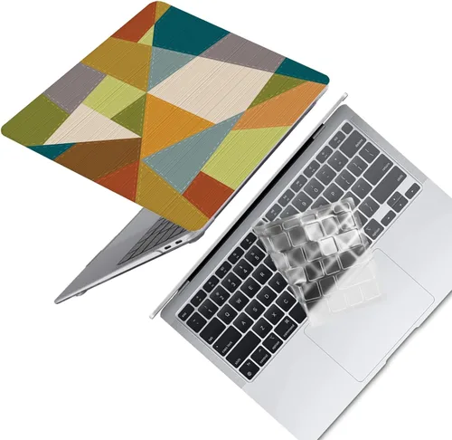 Vista 33 de Funda protectora de plástico para MacBook Air de 11 pulgadas 2015-2010 modelo A1465 A1370, funda protectora de plástico para portátil y cubierta