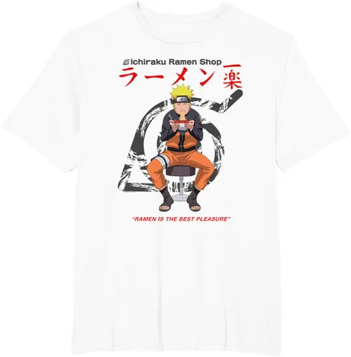 Vista 12 de Naruto Camiseta de anime Shippuden Ichiraku Ramen Shop Naruto Blanco