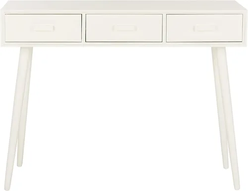 Vista 11 de Safavieh Home Albus Mid-Century - Mesa consola moderna de 3 cajones color negro