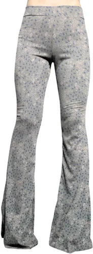Vista 45 de ShopMyTrend - Pantalones de yoga largos con piernas anchas y acampanadas estilo palazzo, con cintura alta, para mujer