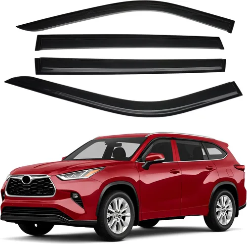 Vista 42 de Canvcle 4Runner - Protectores de lluvia – Viseras de ventana para Toyota 4Runner 2010-2024, deflectores de viento de ventana lateral con cinta
