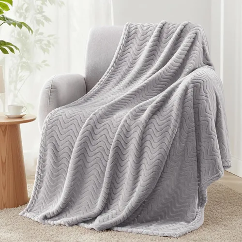 Vista 13 de Exclusivo Mezcla Large Fleece Throw Blanket for Couch, Sofa, Pink Rosa